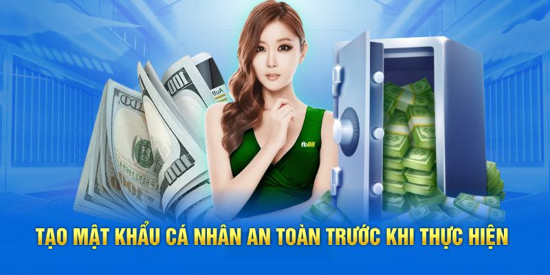 Tạo mật khẩu cá nhân an toàn trước khi thực hiện